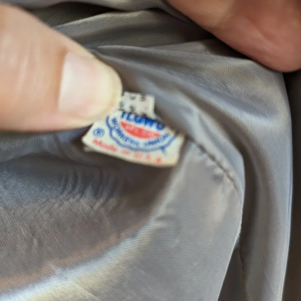 SOLD NEVER WORN 70s Union Label | Duster Coat | ULTRASUEDE | L | GRAY | Wilson's - Picture 10 of 13